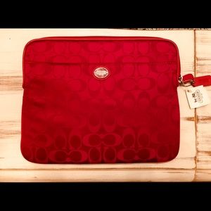 Coach IPad Travel Case, Red
